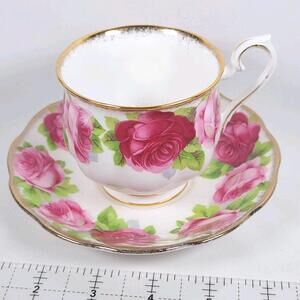 Royal Albert Cup And Saucer - Old English Rose Pattern